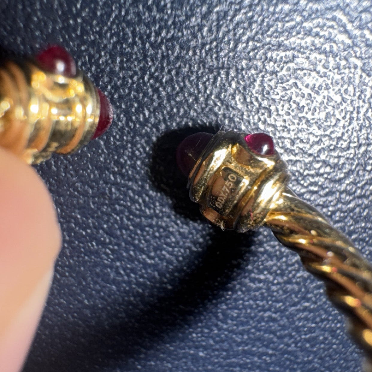 18k Gold David Yurman Renaissance Ruby Ring