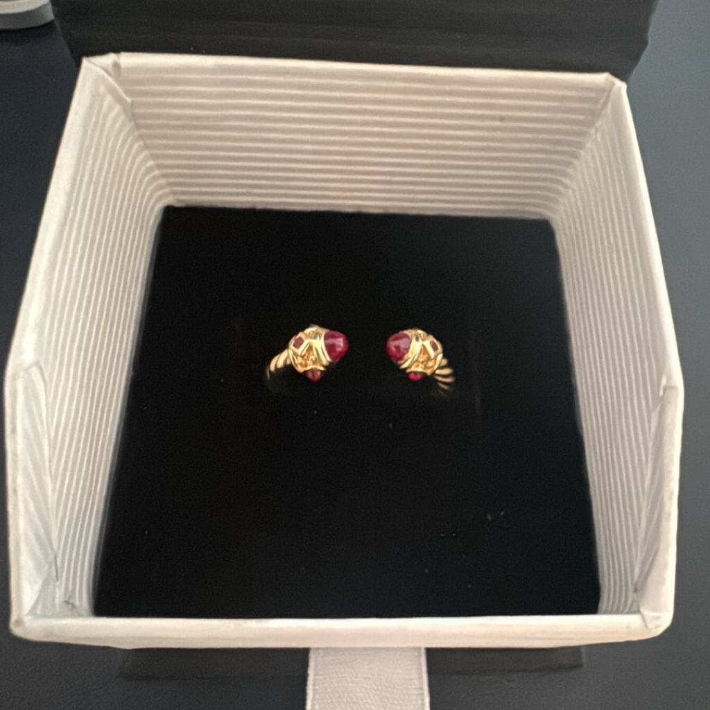 18k Gold David Yurman Renaissance Ruby Ring