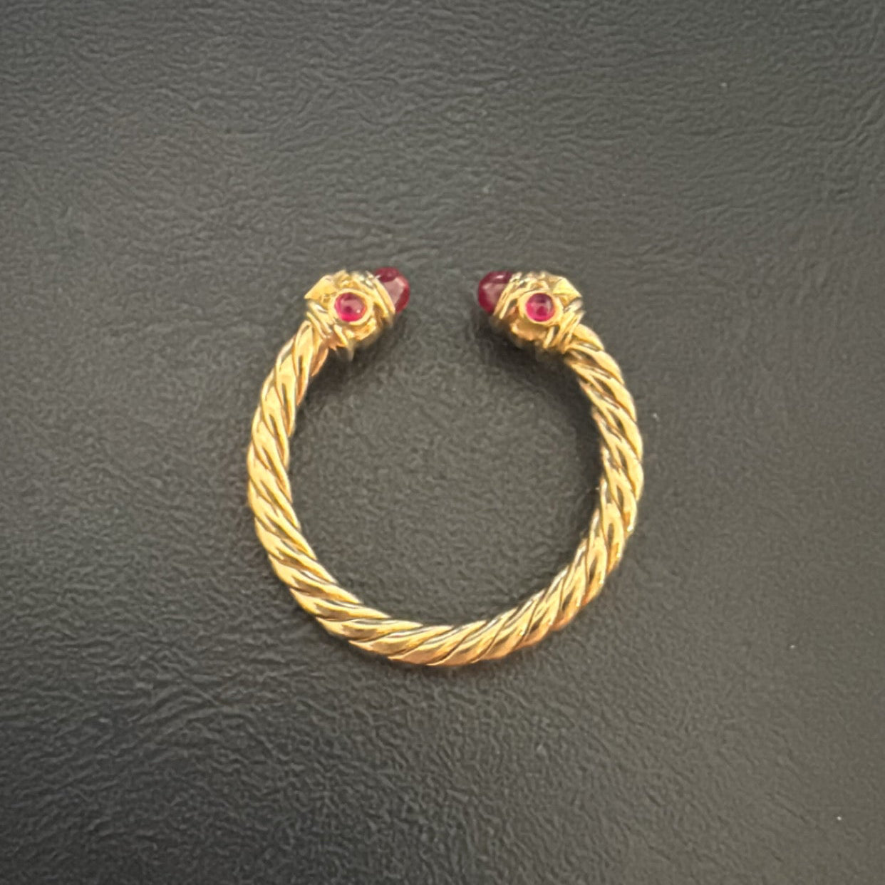 18k Gold David Yurman Renaissance Ruby Ring