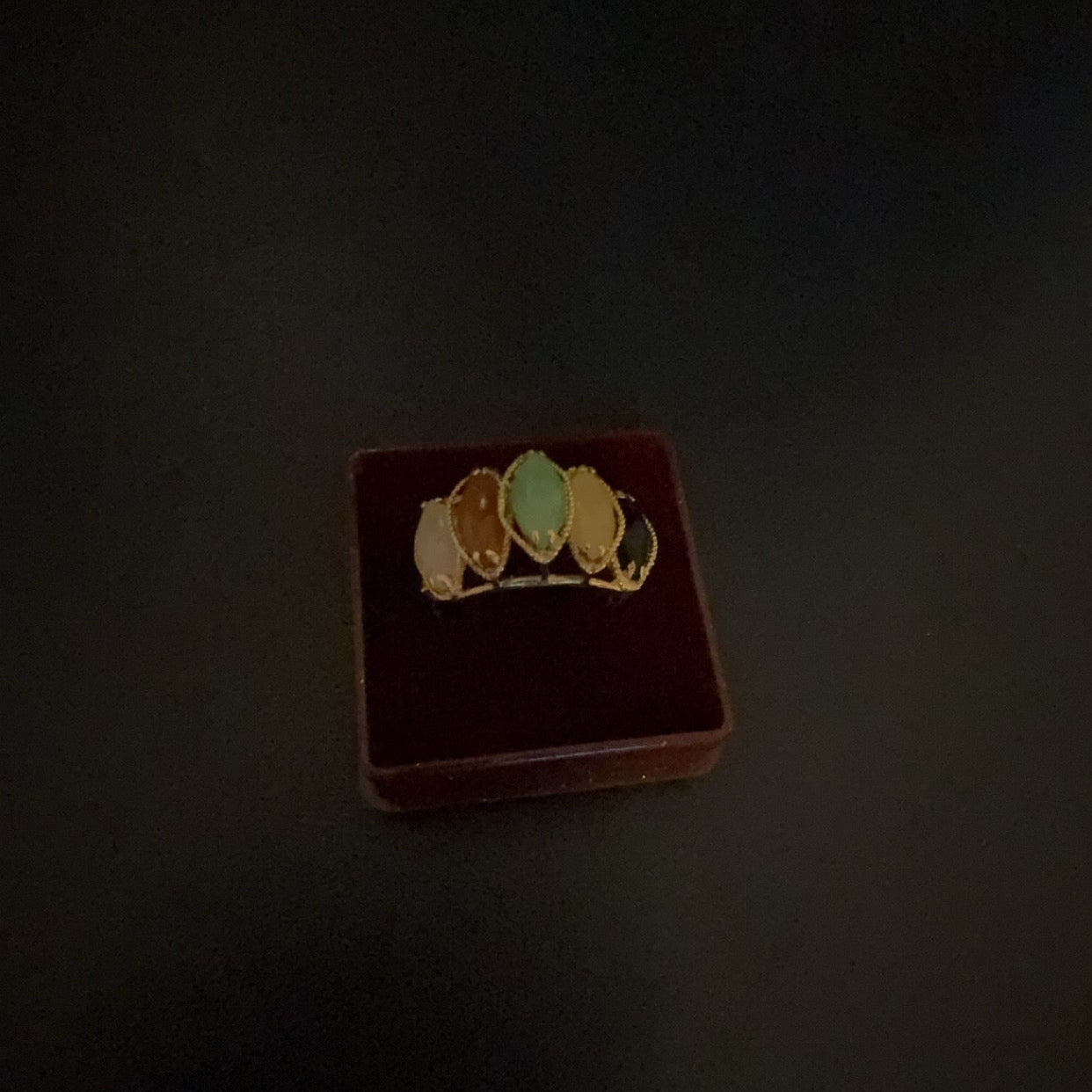 14k Gold Bracelet and Ring Set featuring Black Onyx, Jade, Tiger Eye, Ect.