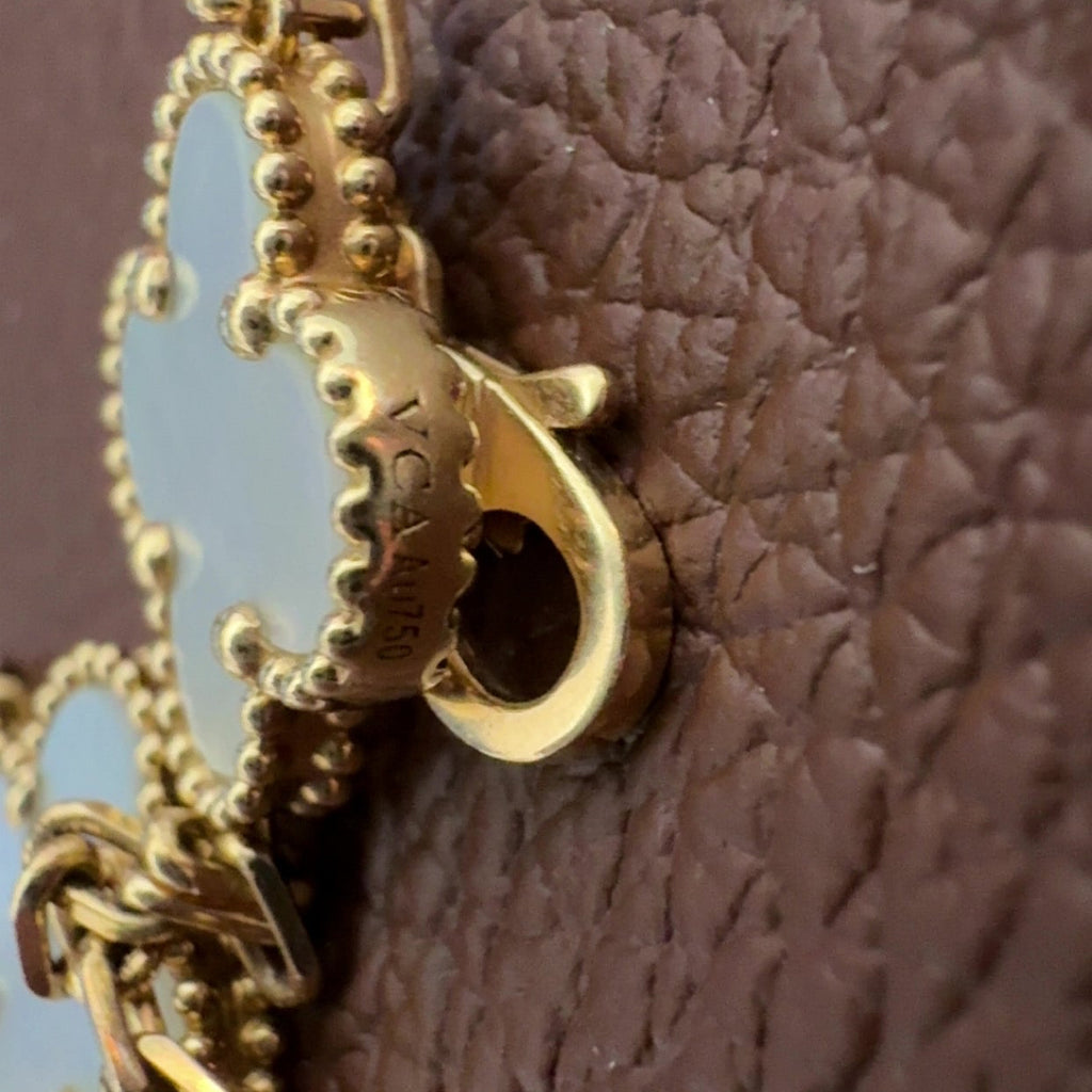 Van Cleef and Arpels Mother Of Pearl 5 Motiff Bracelet