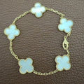 Van Cleef and Arpels Mother Of Pearl 5 Motiff Bracelet