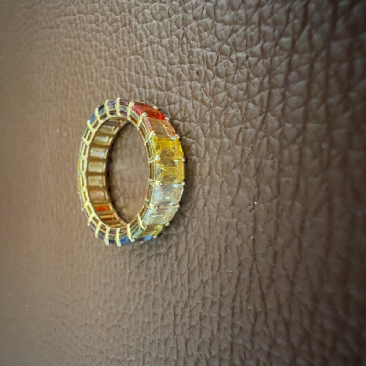 Tiffany & Co 18k Multi-Stone Eternity Band