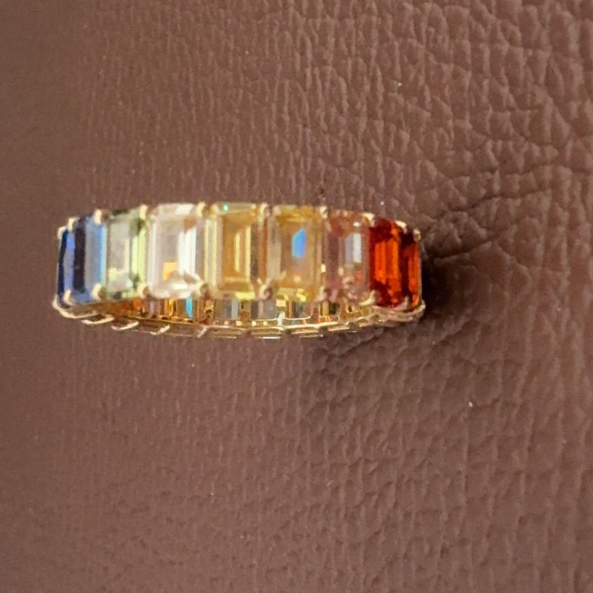 Tiffany & Co 18k Multi-Stone Eternity Band
