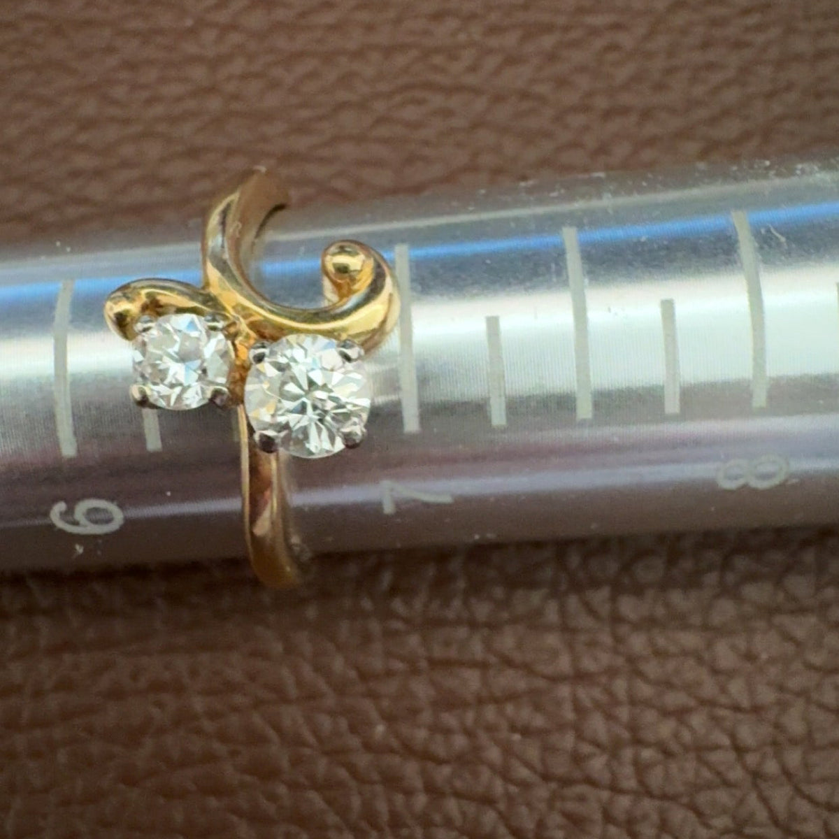Toi et Moi 18k Old European Cut Diamonds
