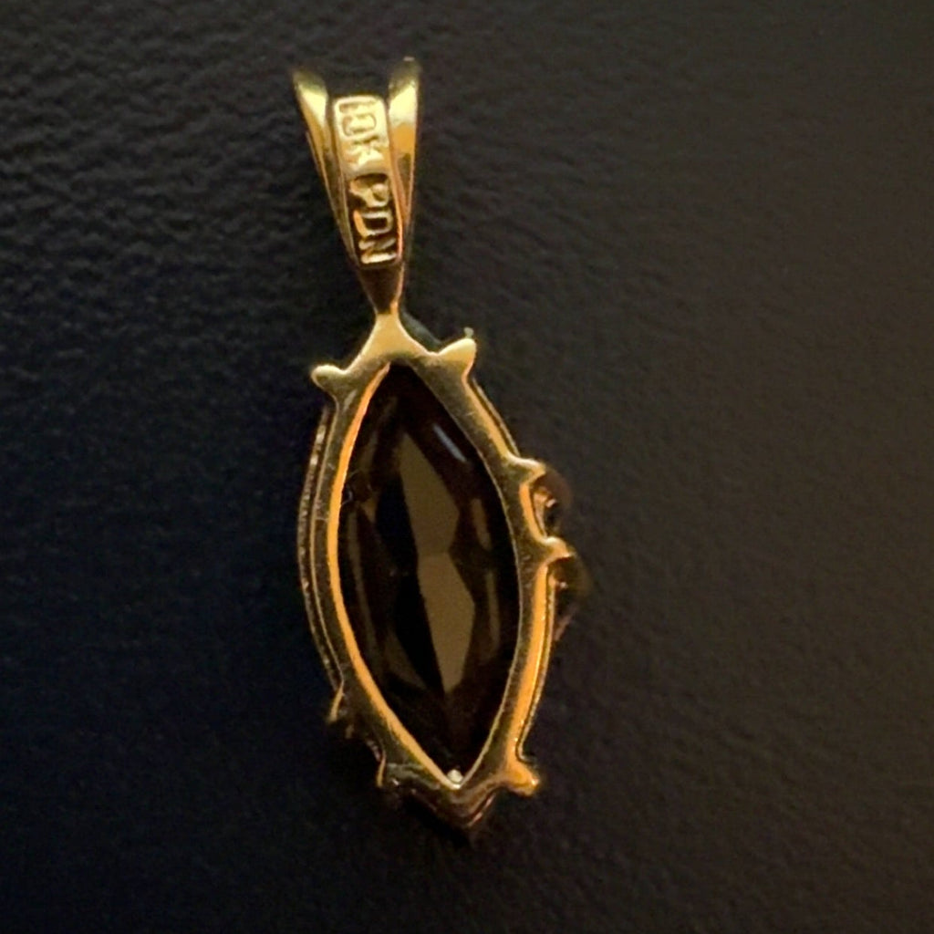10k Gold and Black Onyx Pendent Only