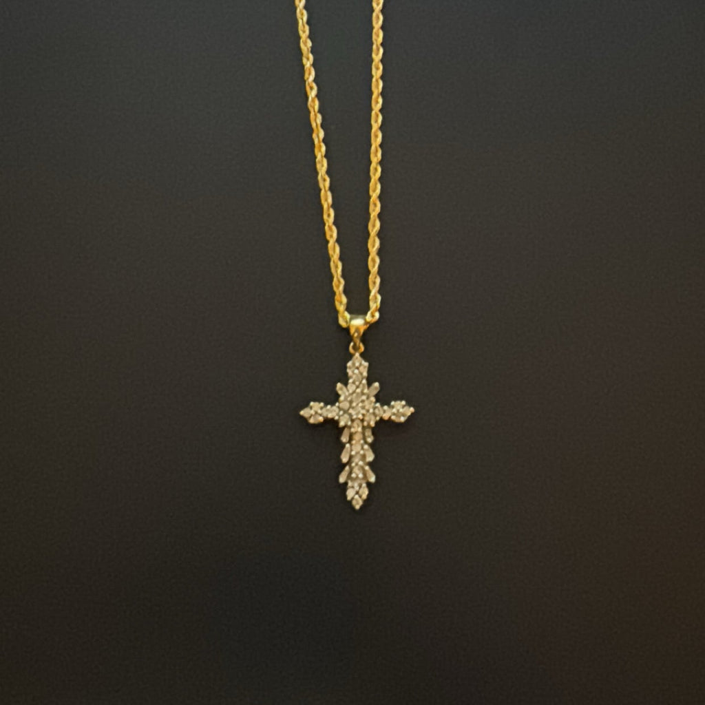 10k Gold and Diamond Cross Pendent ONLY