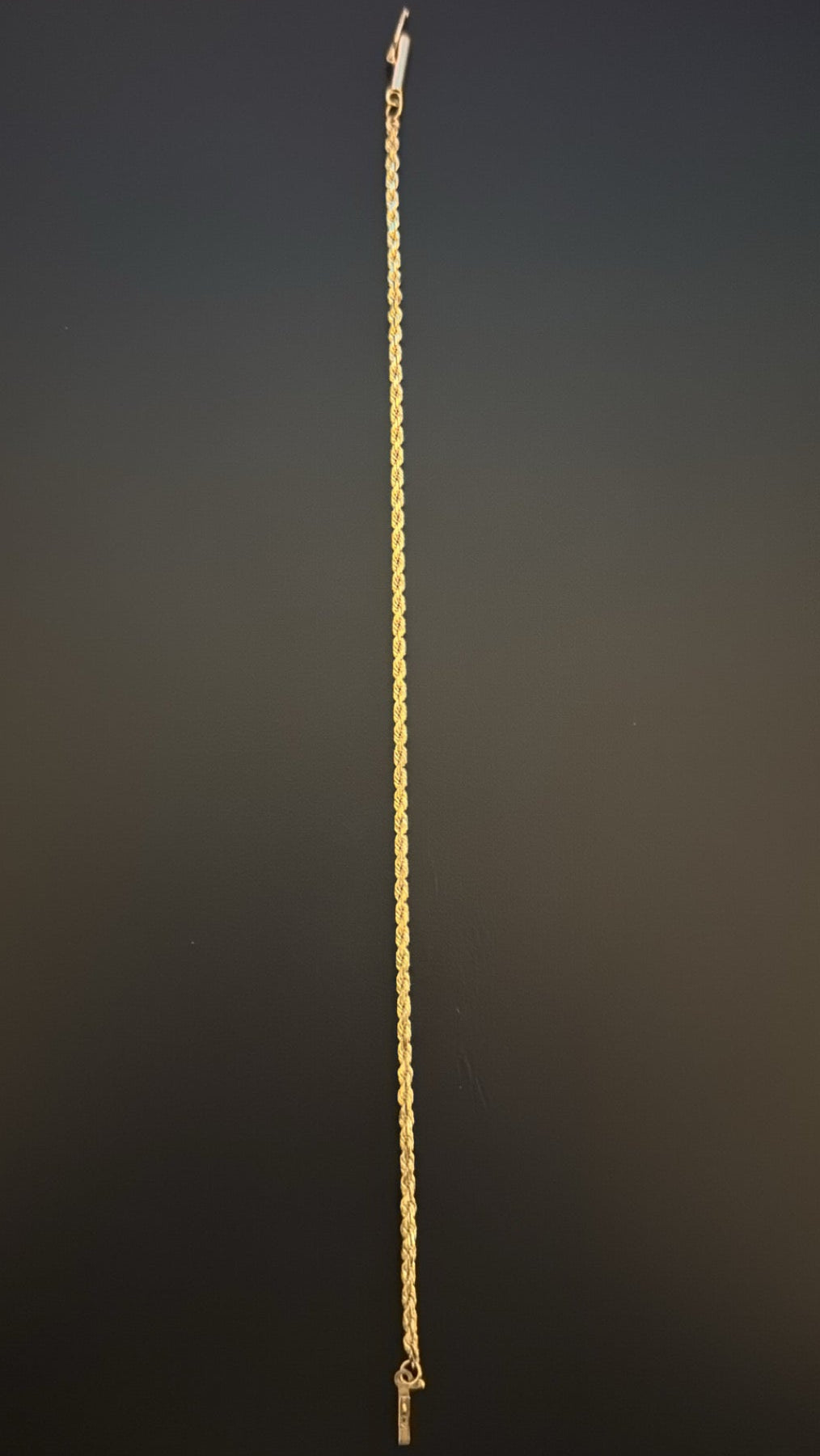 14k Gold Rope Bracelet