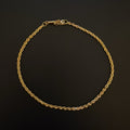 14k Gold Rope Bracelet