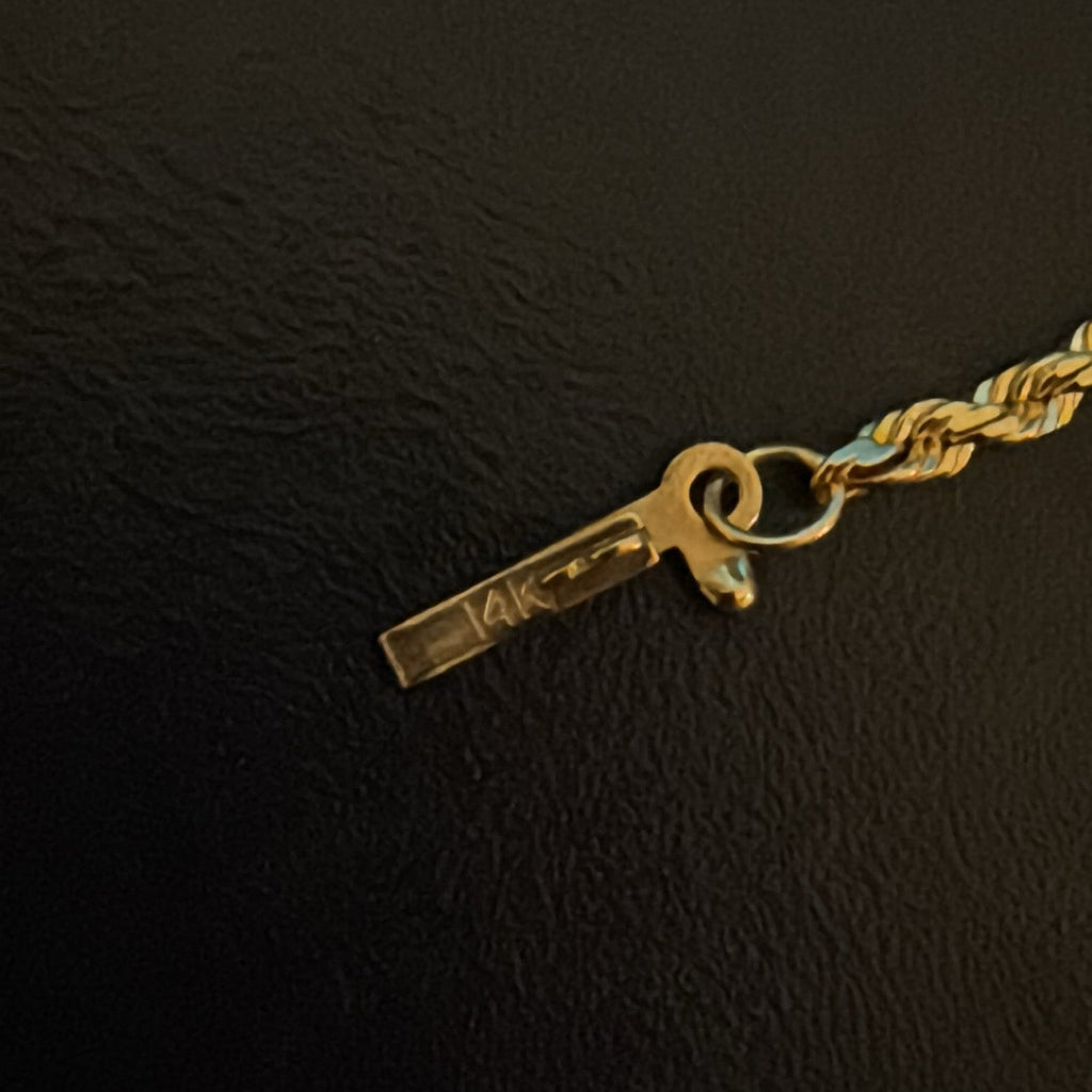 14k Gold Rope Bracelet