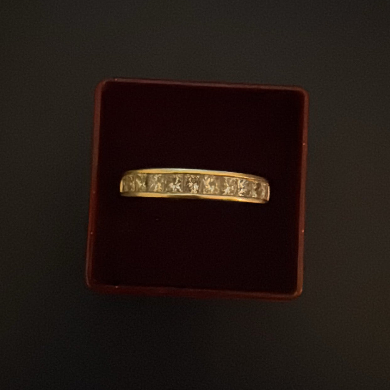 14k Gold Diamond Band